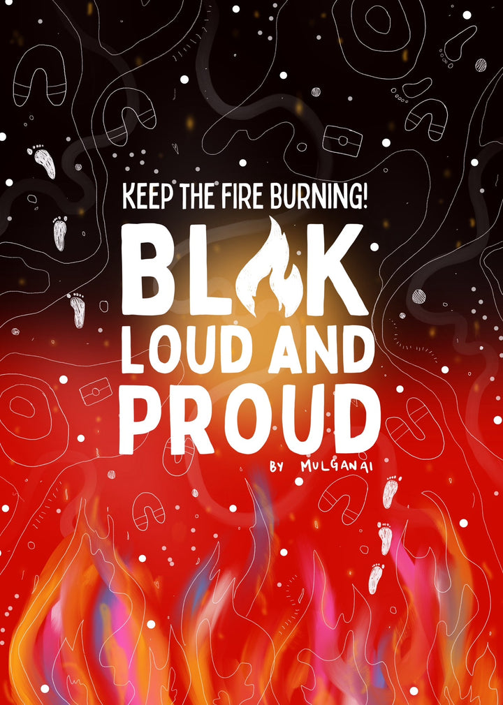 Flames of Resilience (NAIDOC 2024 Poster) - Mulganai