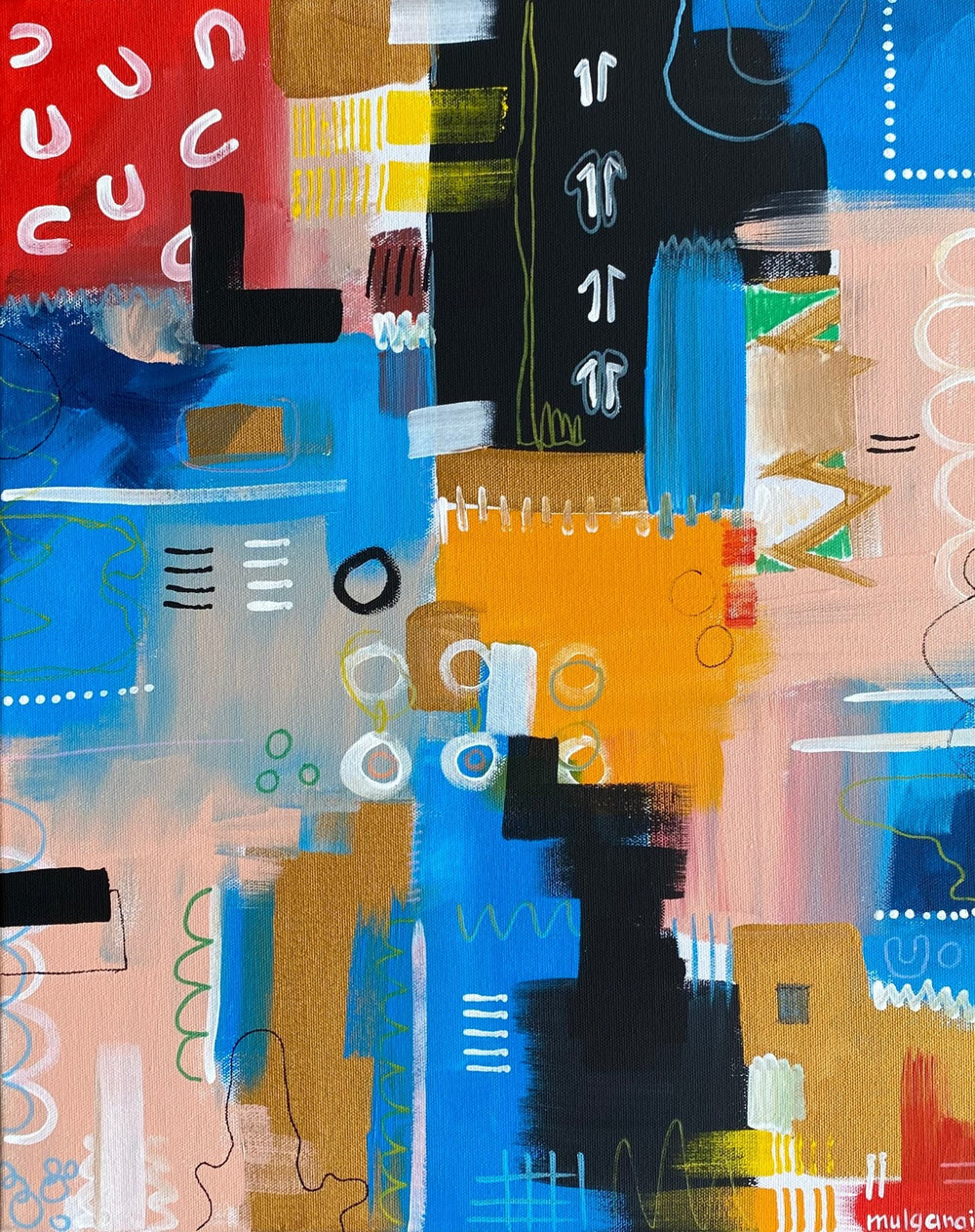 City Scape,Medium-small canvas,Mulganai,