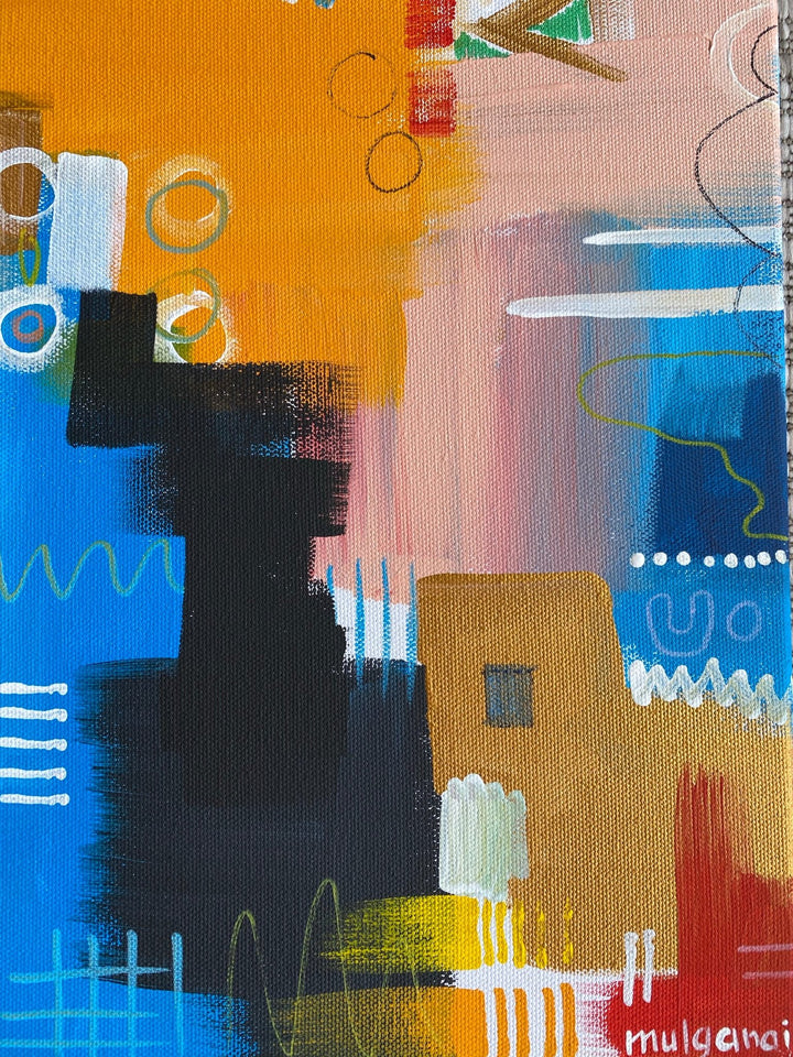 City Scape,Medium-small canvas,Mulganai,