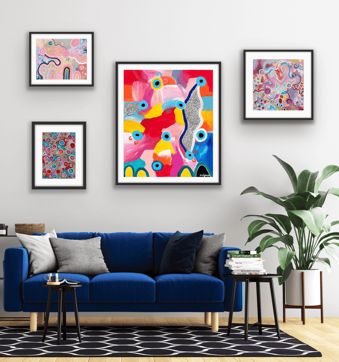 Beautiful Paper and Canvas Indigenous Art Prints For Sale - Mulganai