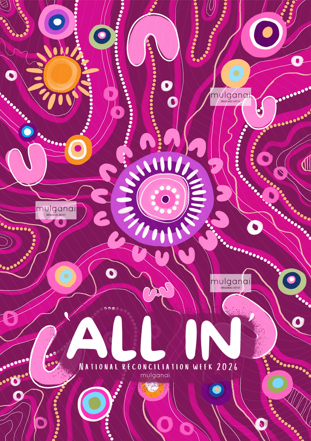 2026 BERRY Reconciliation Week POSTER - ALL IN - Digital Download - Mulganai