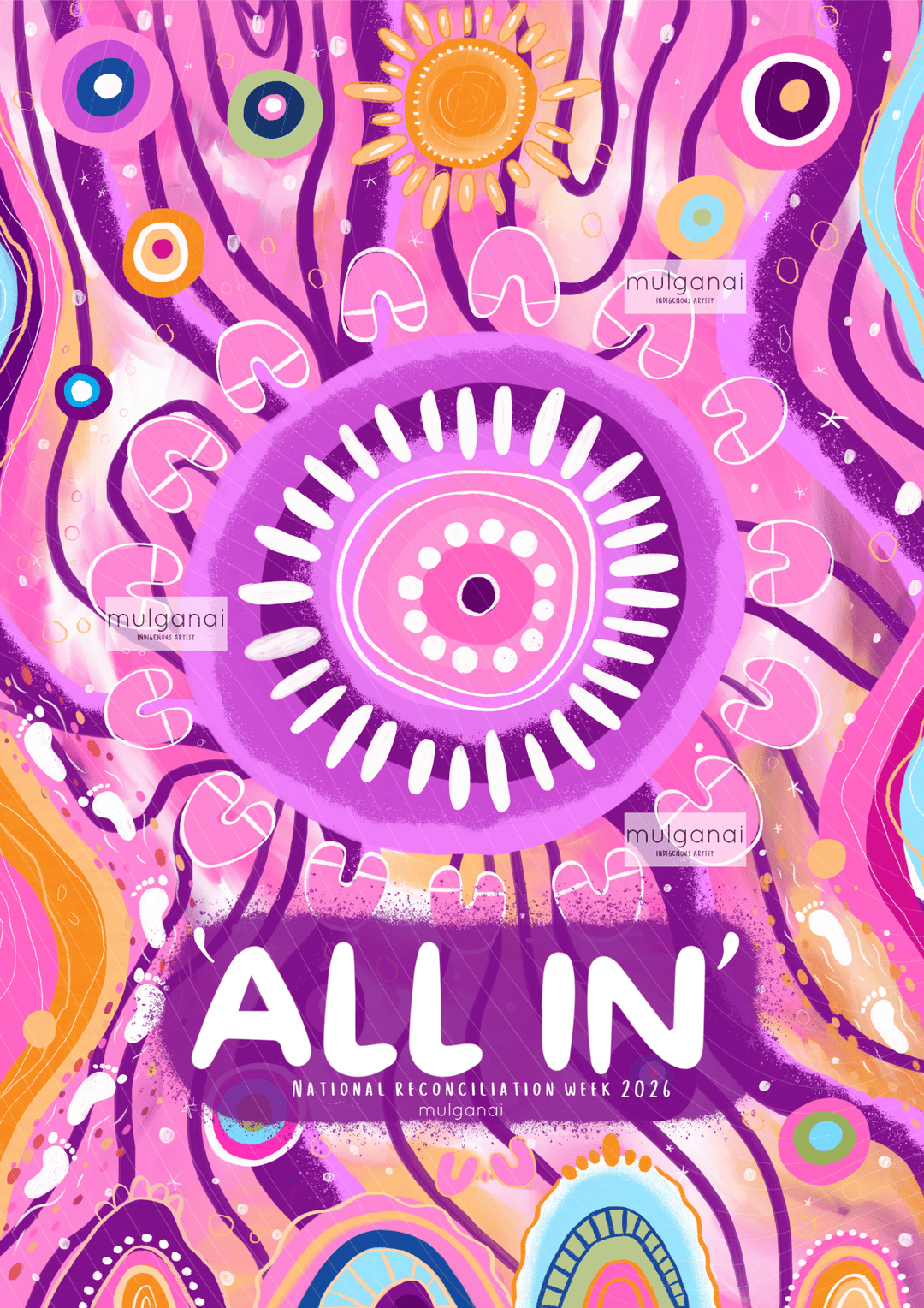 2026 LILLY PILLY Reconciliation Week POSTER - ALL IN - Digital Download - Mulganai
