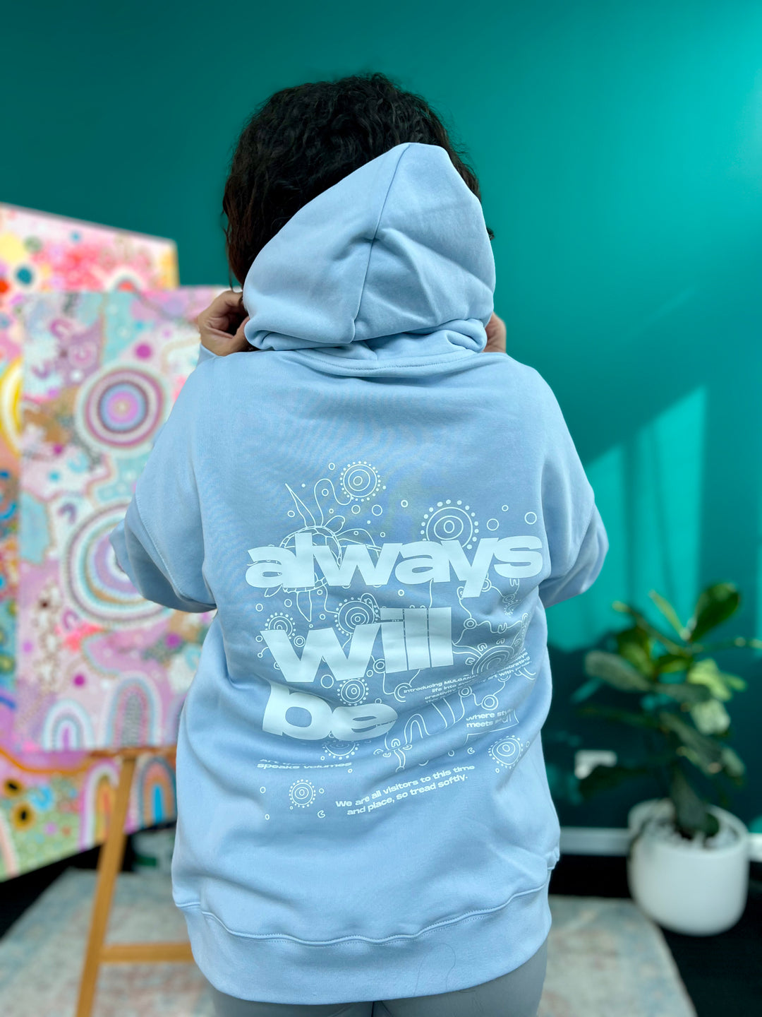 PREORDER - BLUE 'ALWAYS' HOODIE UNISEX,Accessories,Mulganai,