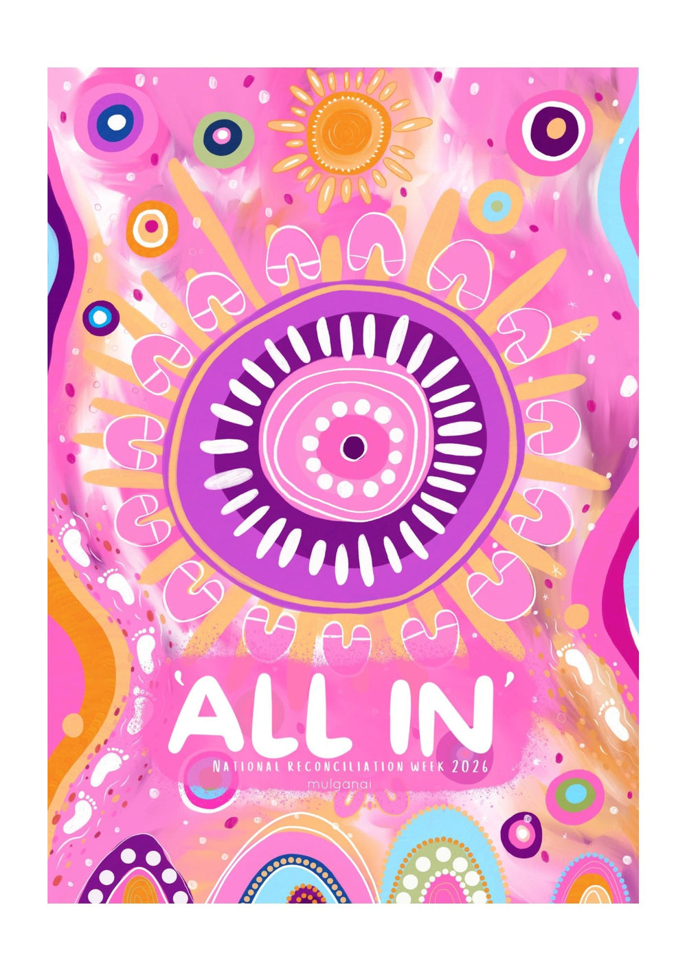 All In Colouring Sheet - National Reconciliation Week 2026 - Mulganai