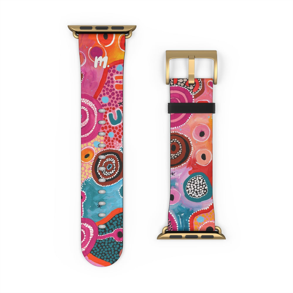 Designer Apple Watch Band - Fire, Water and Country - Mulganai