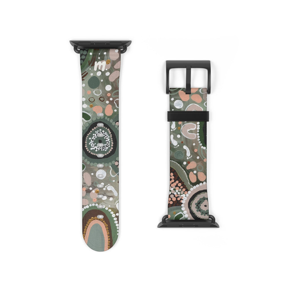Designer Apple Watch Band - Green Country - Mulganai