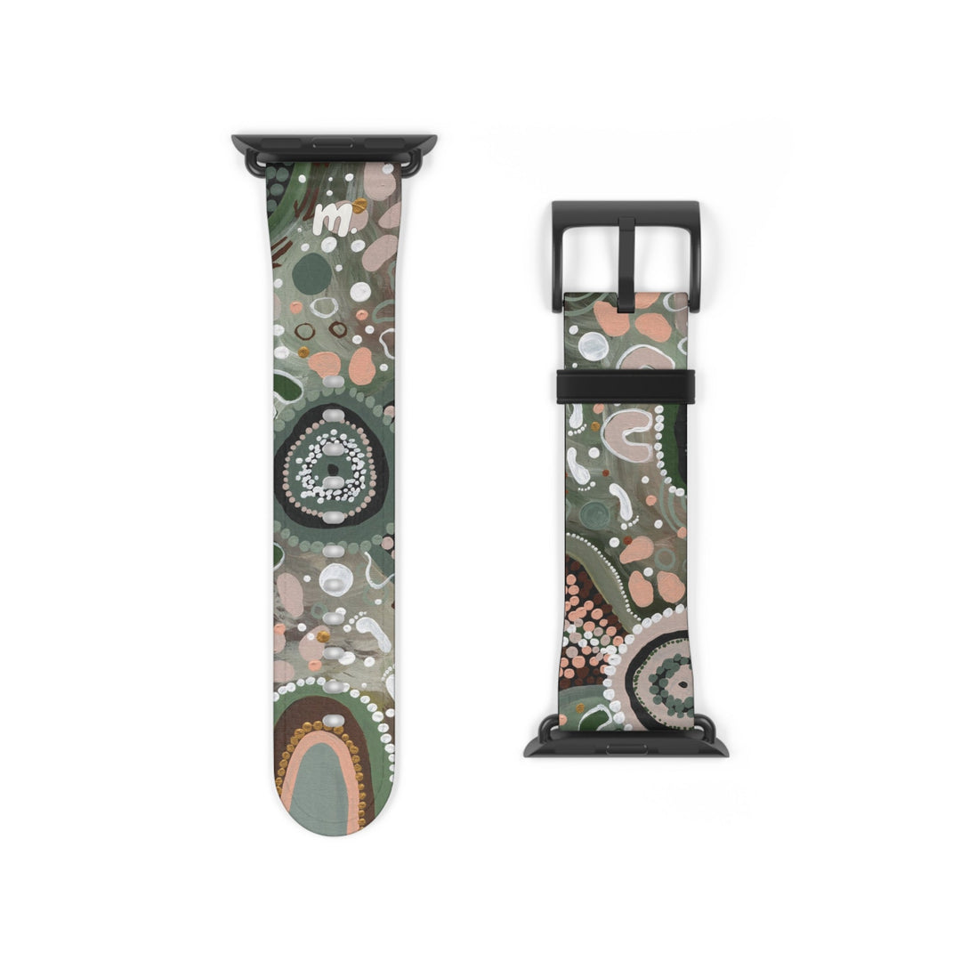 Designer Apple Watch Band - Green Country - Mulganai