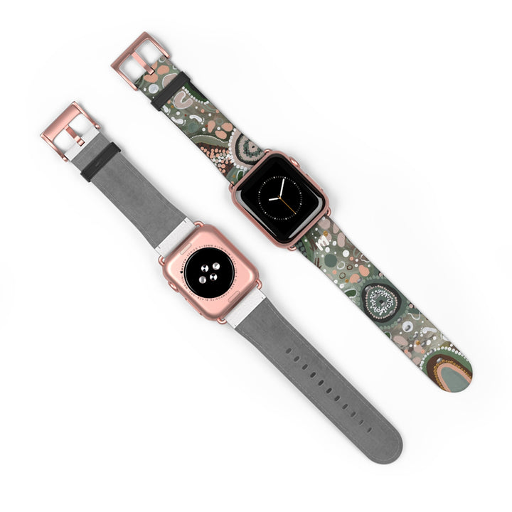 Designer Apple Watch Band - Green Country - Mulganai