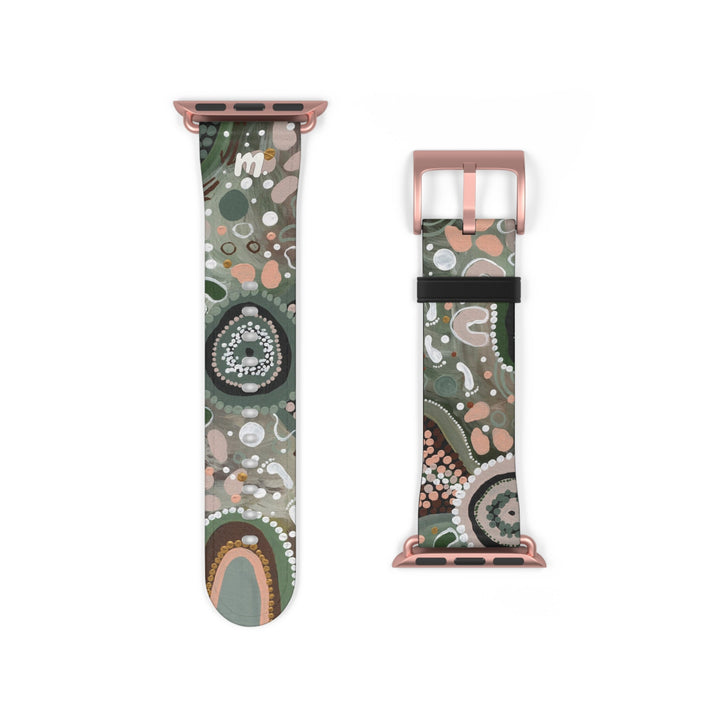 Designer Apple Watch Band - Green Country - Mulganai