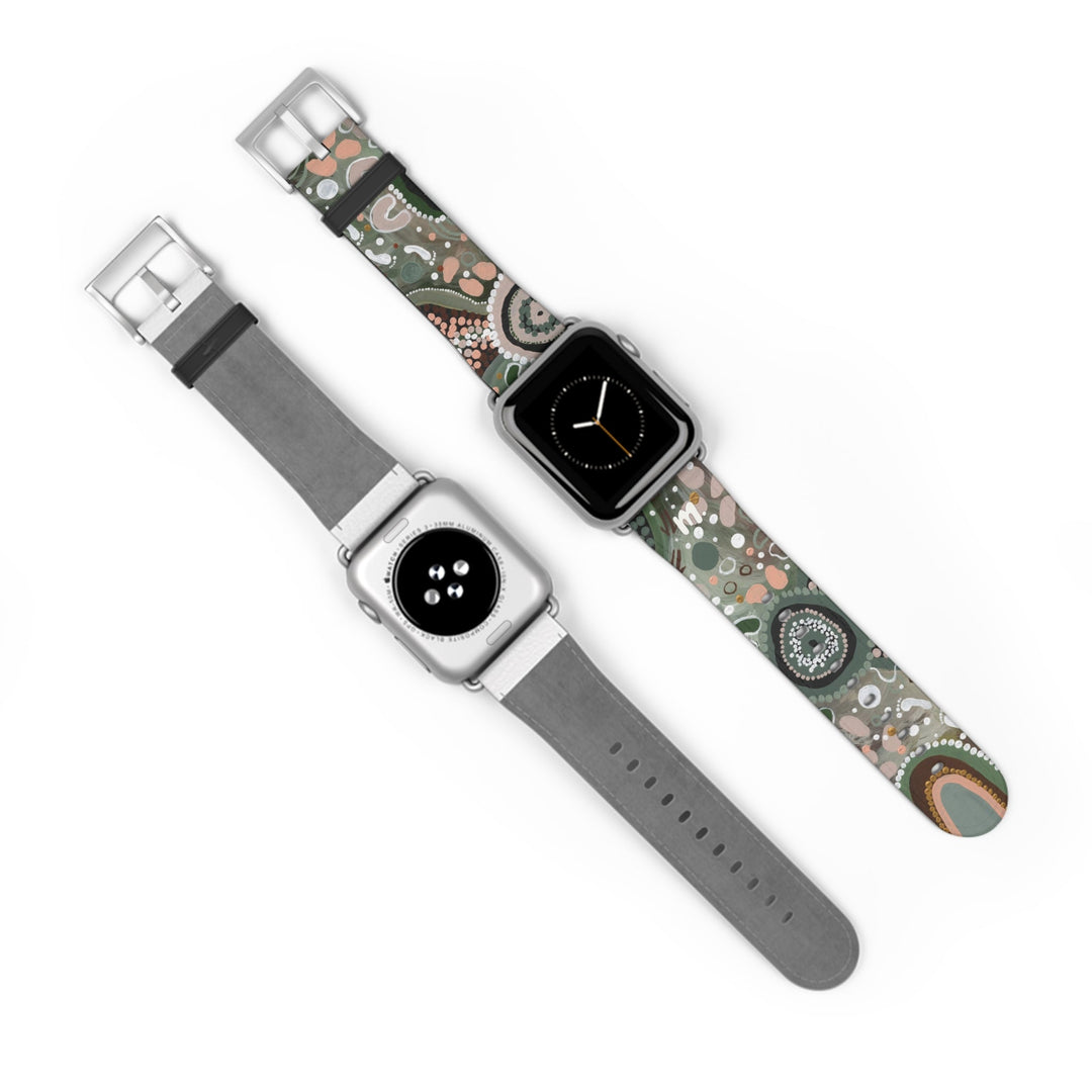 Designer Apple Watch Band - Green Country - Mulganai