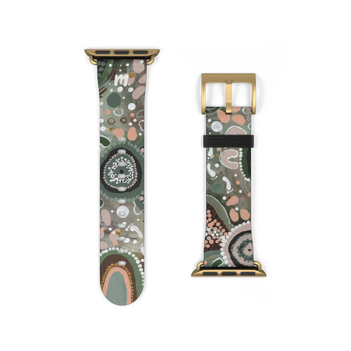 Designer Apple Watch Band - Green Country - Mulganai