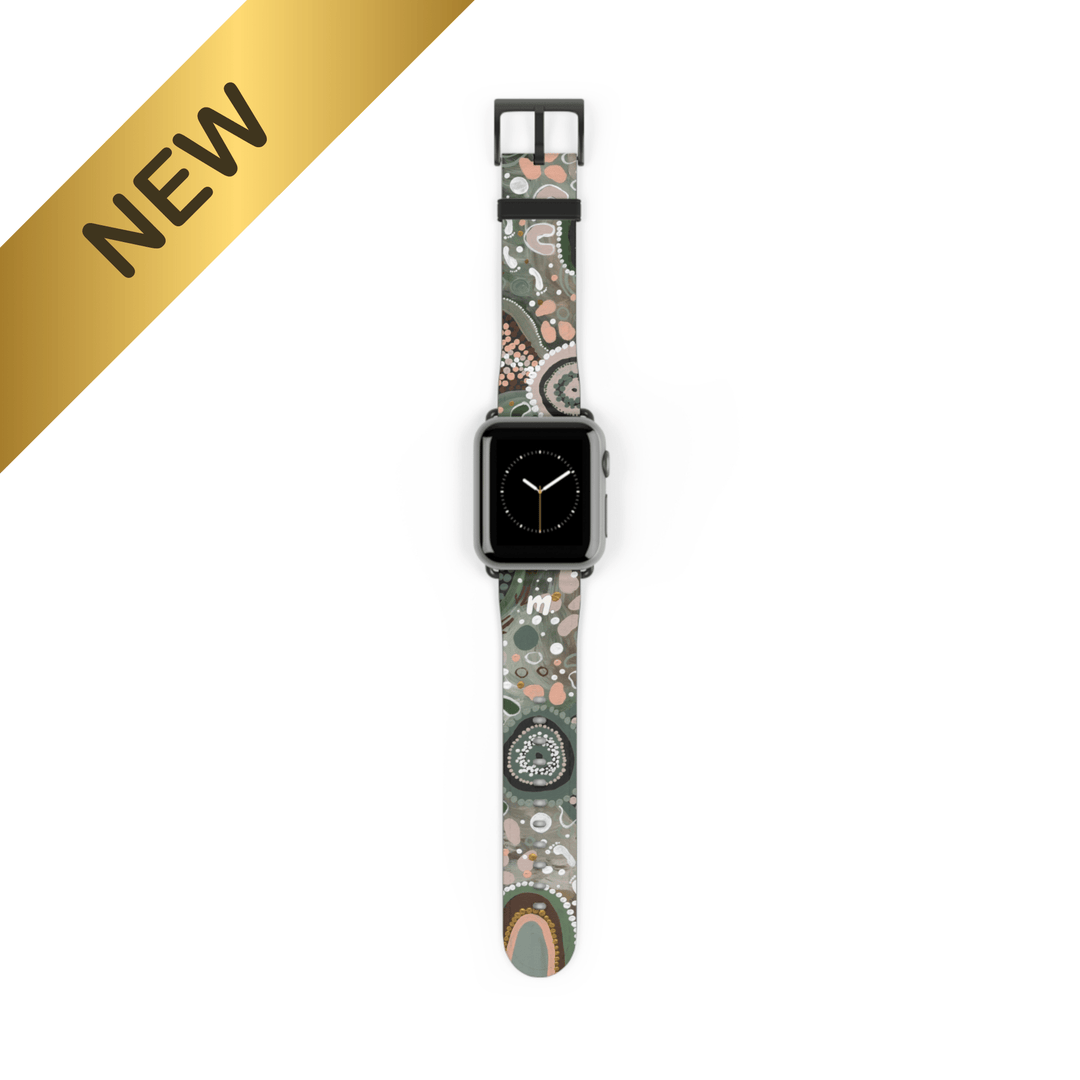 Designer Apple Watch Band - Green Country - Mulganai