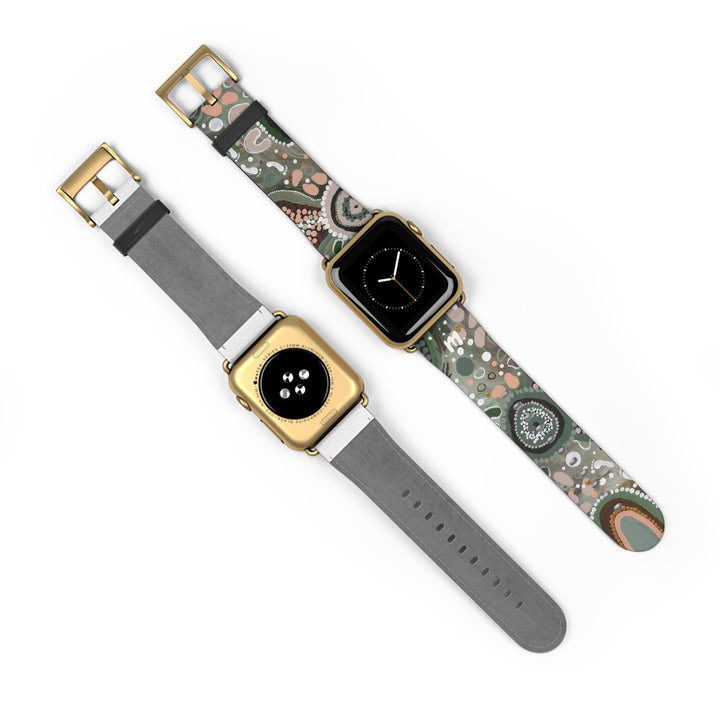 Designer Apple Watch Band - Green Country - Mulganai