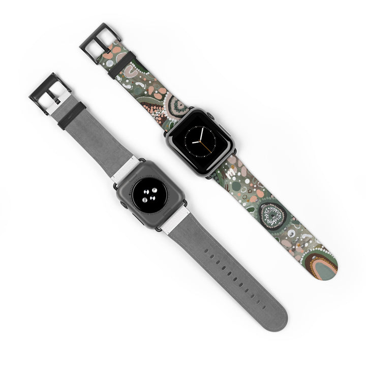 Designer Apple Watch Band - Green Country - Mulganai