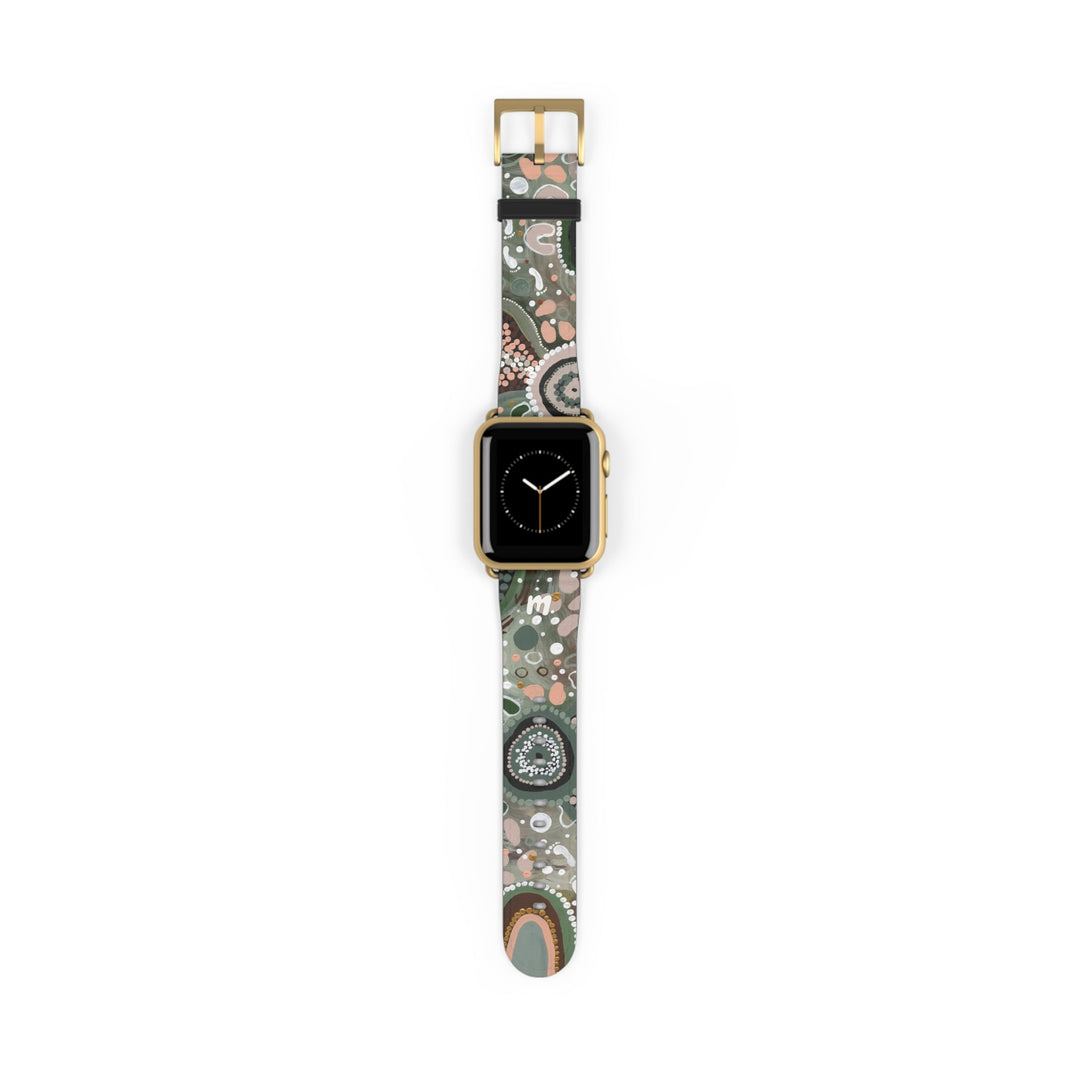 Designer Apple Watch Band - Green Country - Mulganai