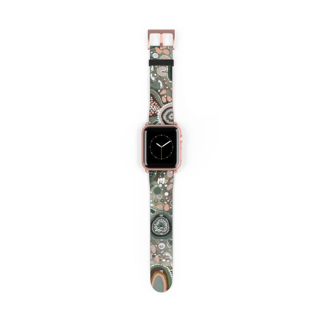 Designer Apple Watch Band - Green Country - Mulganai