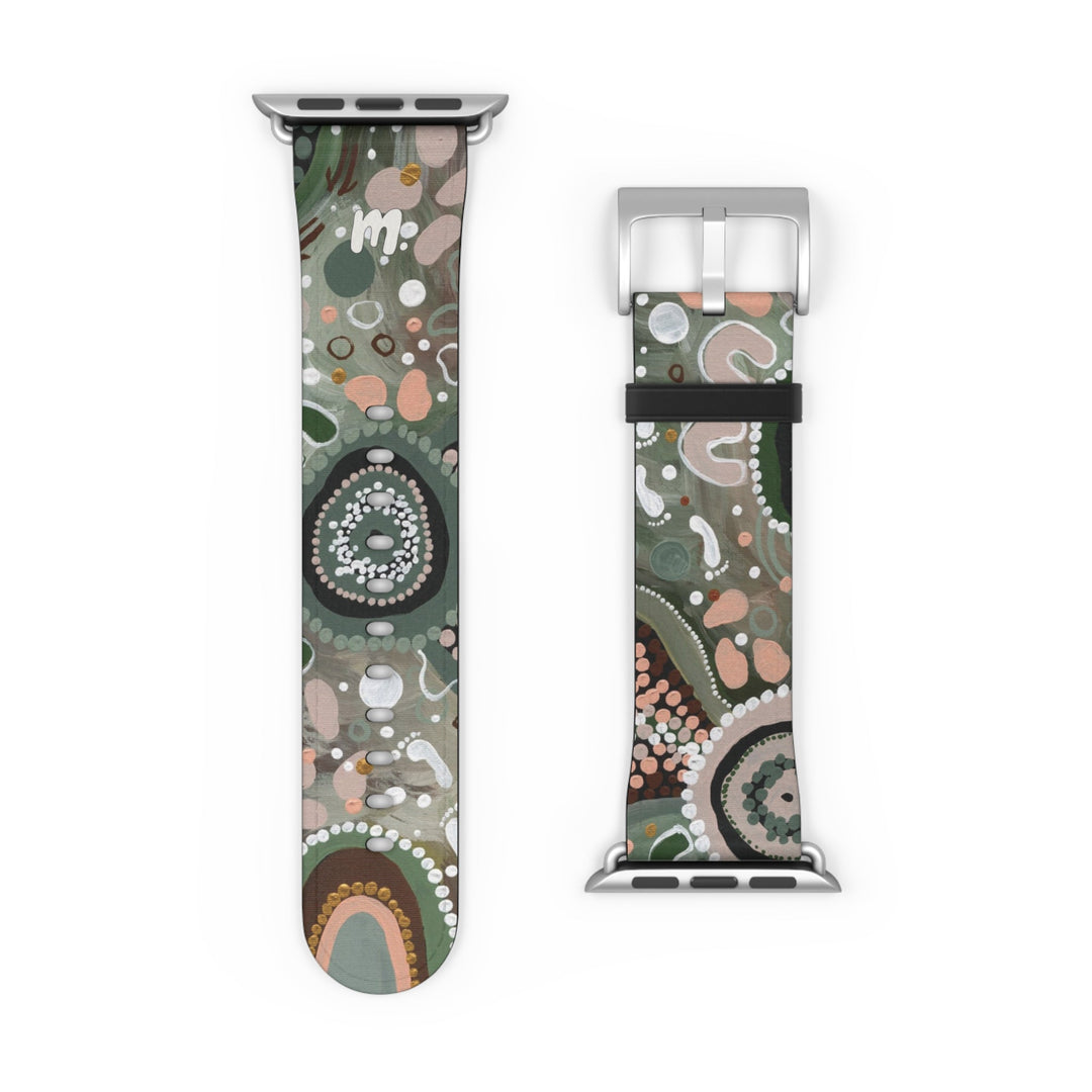 Designer Apple Watch Band - Green Country - Mulganai