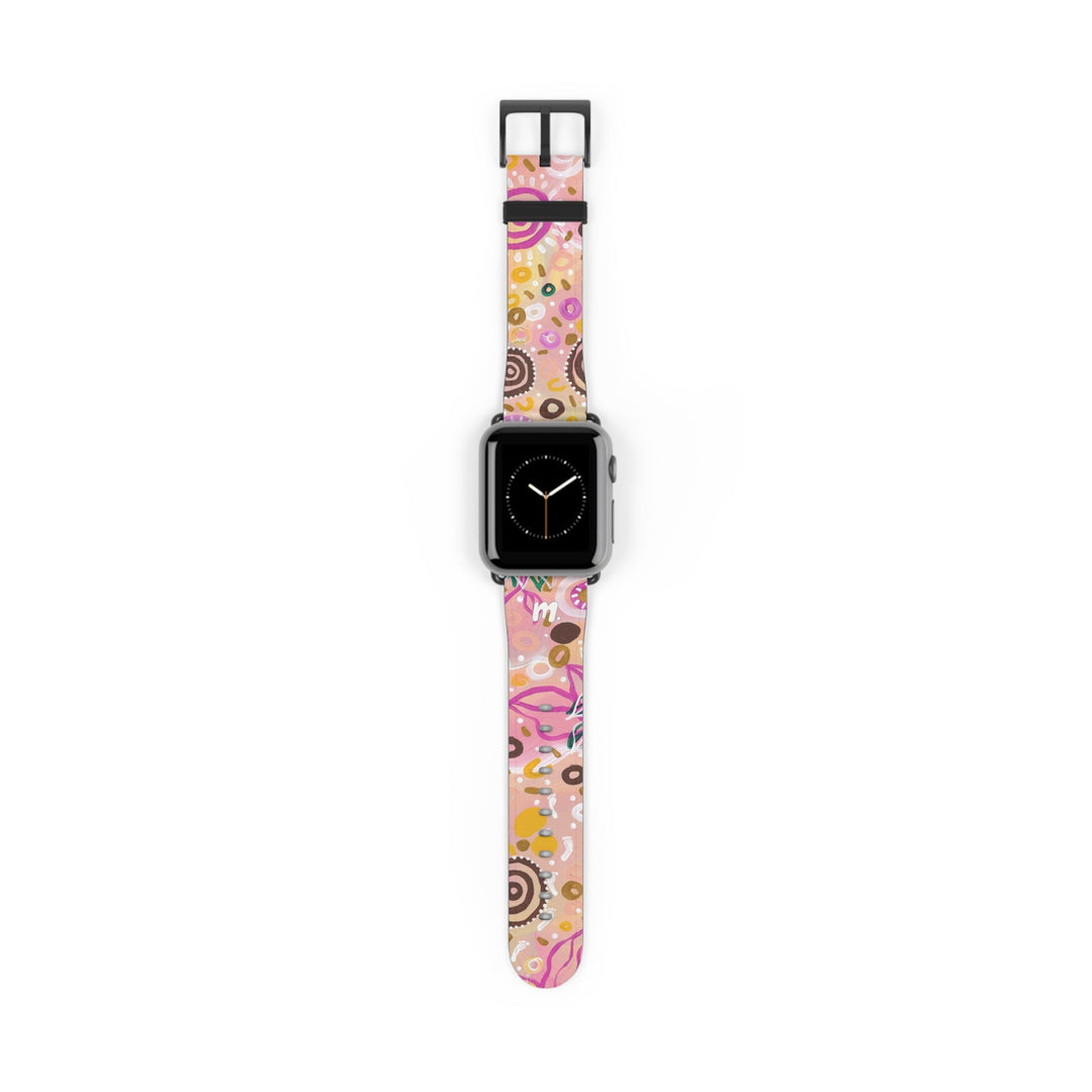 Designer Apple Watch Band - Sand and Salt Bush - Mulganai