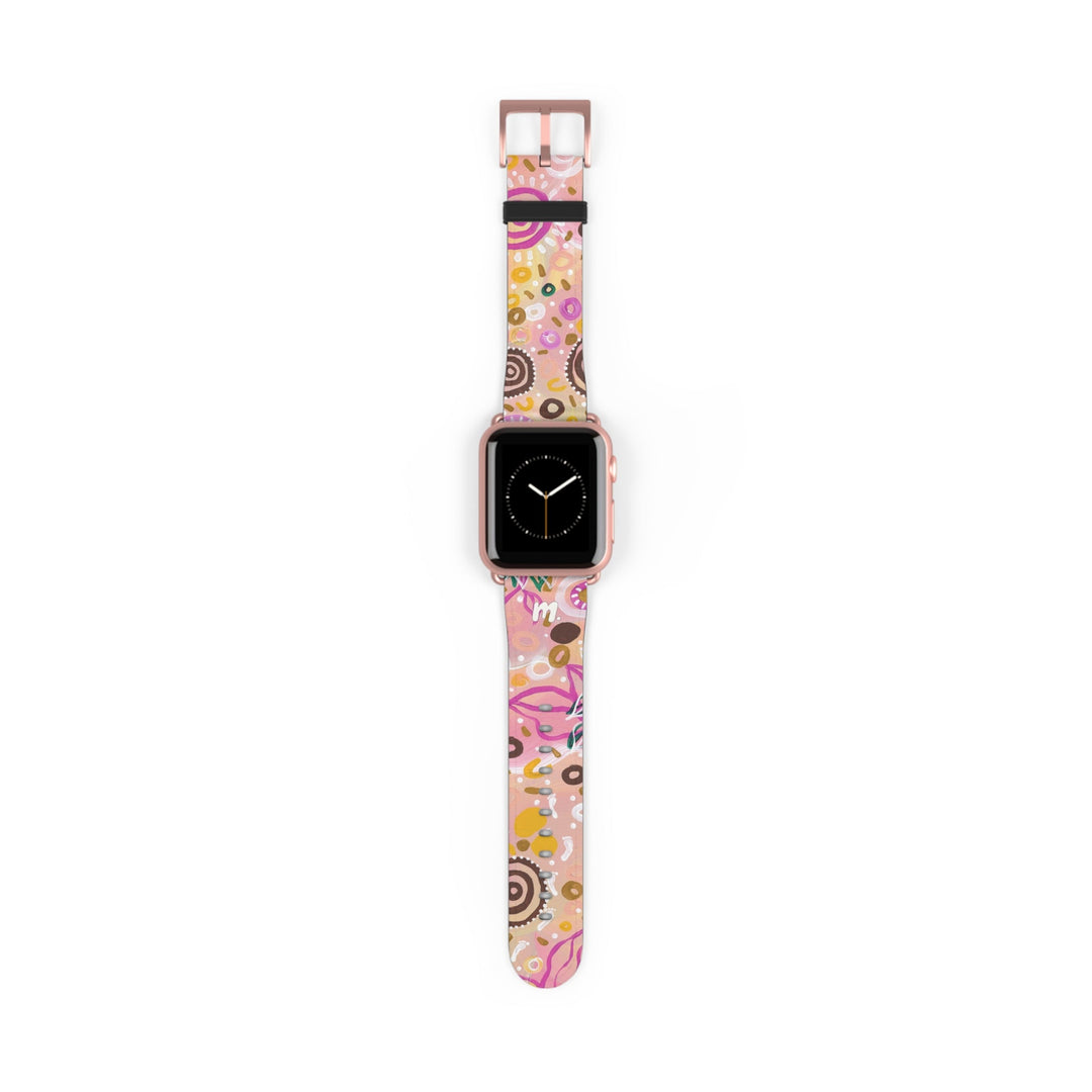 Designer Apple Watch Band - Sand and Salt Bush - Mulganai