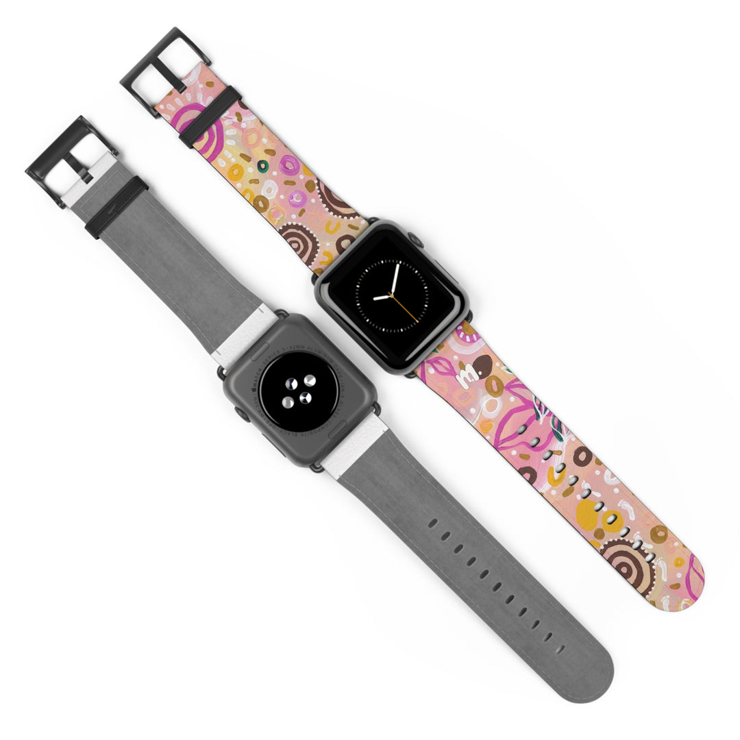 Designer Apple Watch Band - Sand and Salt Bush - Mulganai
