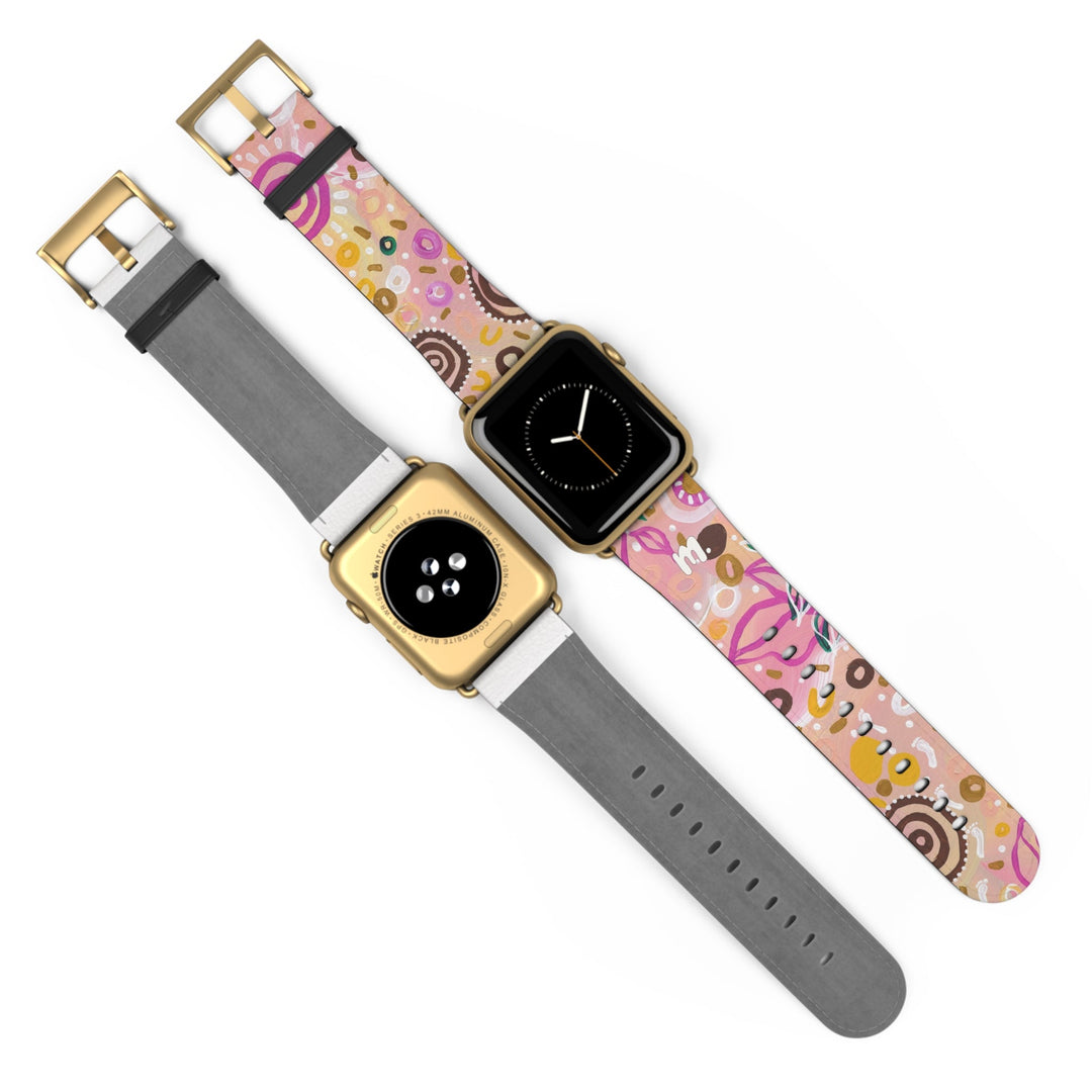 Designer Apple Watch Band - Sand and Salt Bush - Mulganai