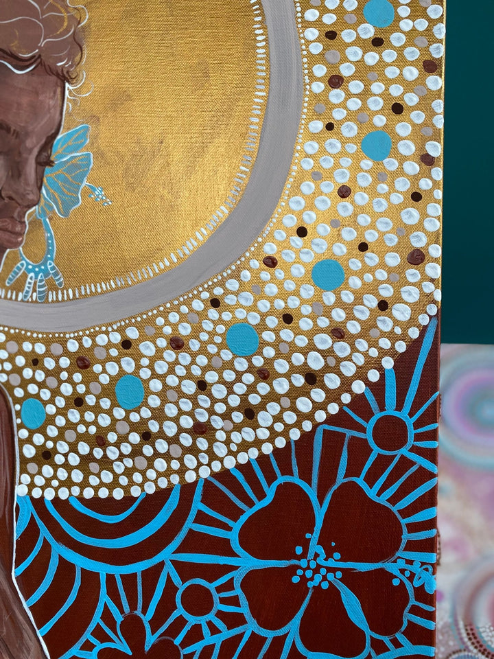 Hibiscus is Flowering,Artwork,Mulganai,
