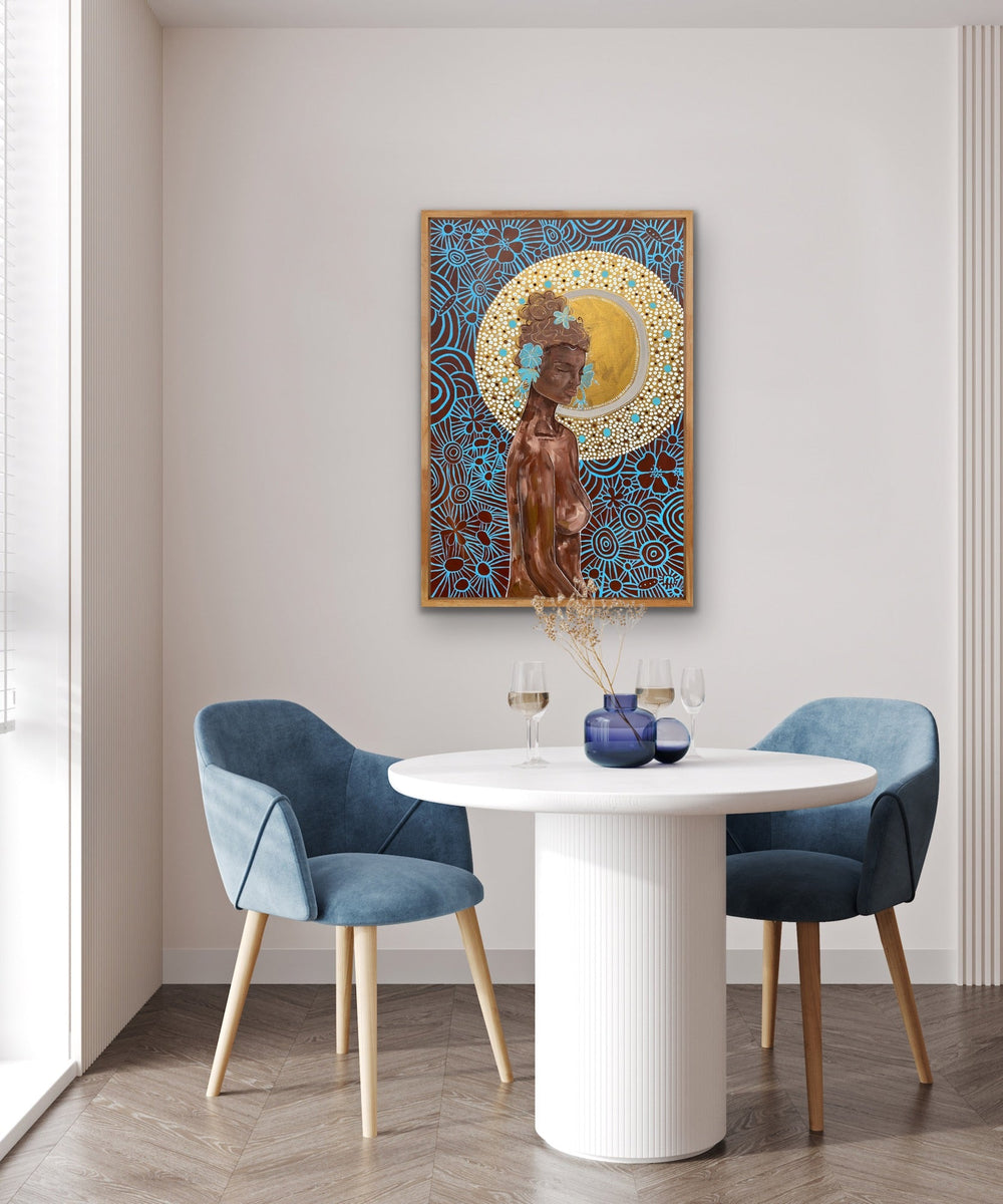 Hibiscus is Flowering,Artwork,Mulganai,