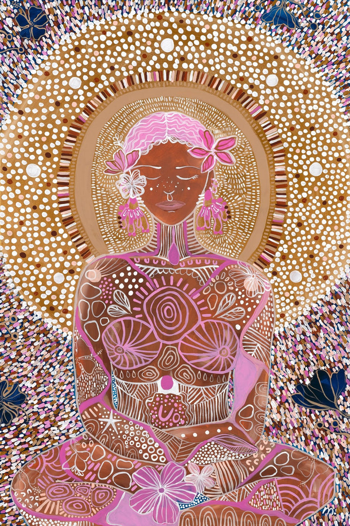 Wayimu at Peace Art Print,Prints,Mulganai,