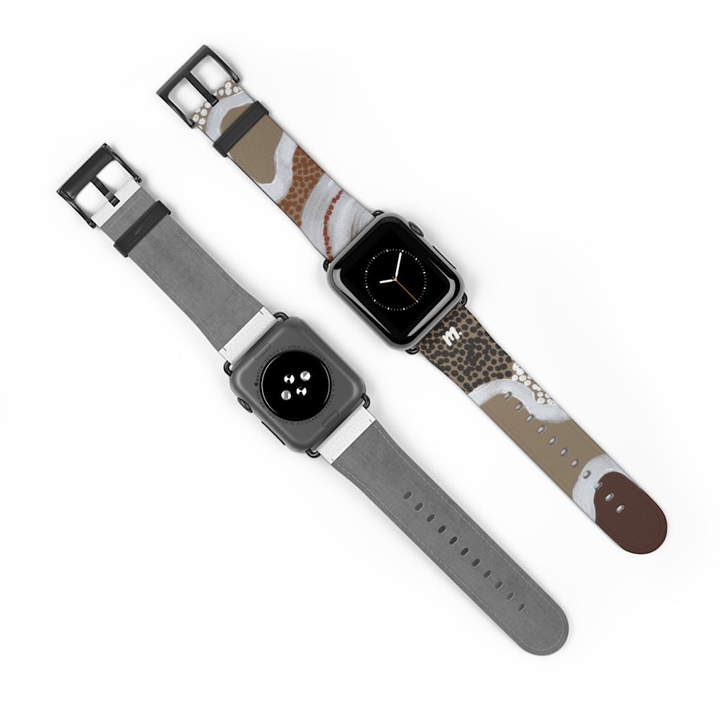 Designer Apple Watch band - Brown Earth,Accessories,Mulganai,Designer Apple Watch band - Brown Earth by mulganai