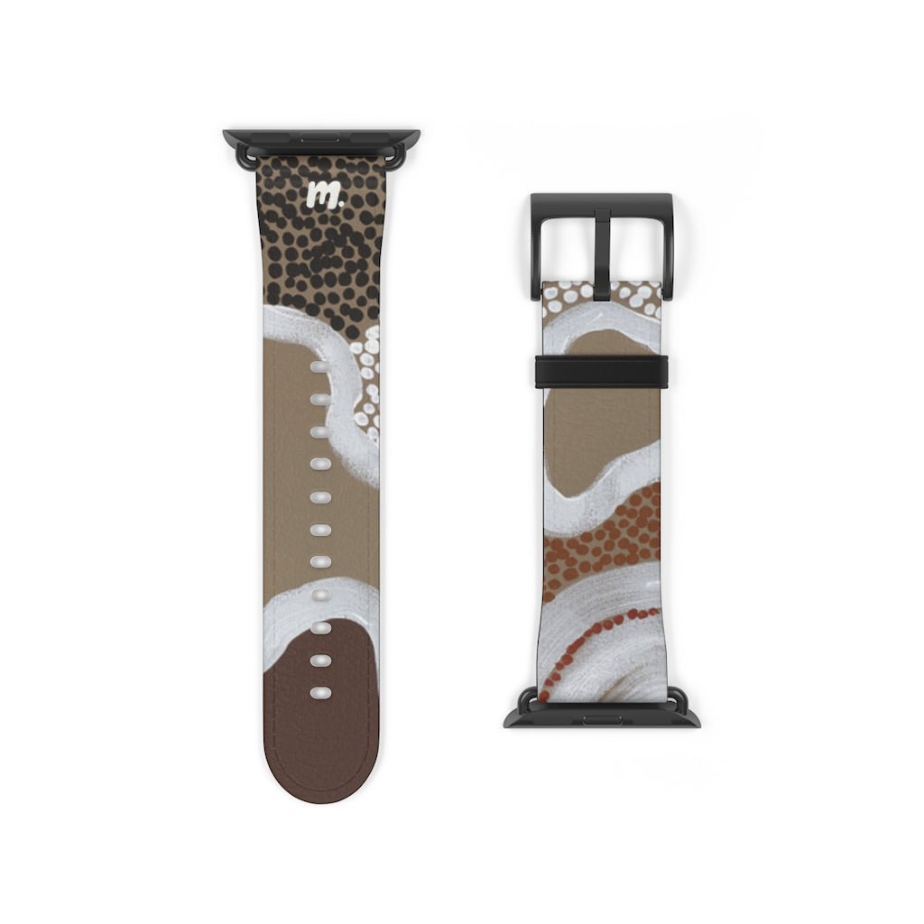 Designer Apple Watch band - Brown Earth,Accessories,Mulganai,Designer Apple Watch band - Brown Earth by mulganai