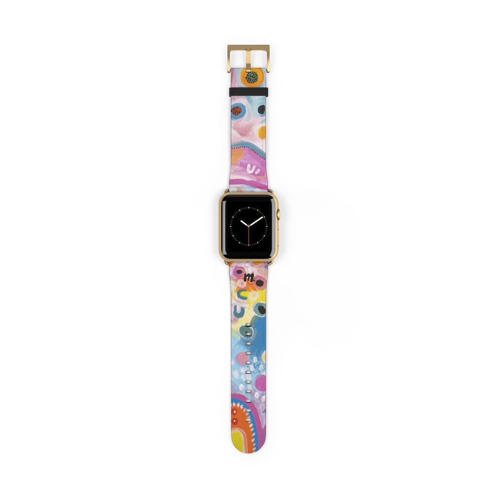 Designer Apple Watch band Sunshine and Rain,Merchandise,Mulganai,