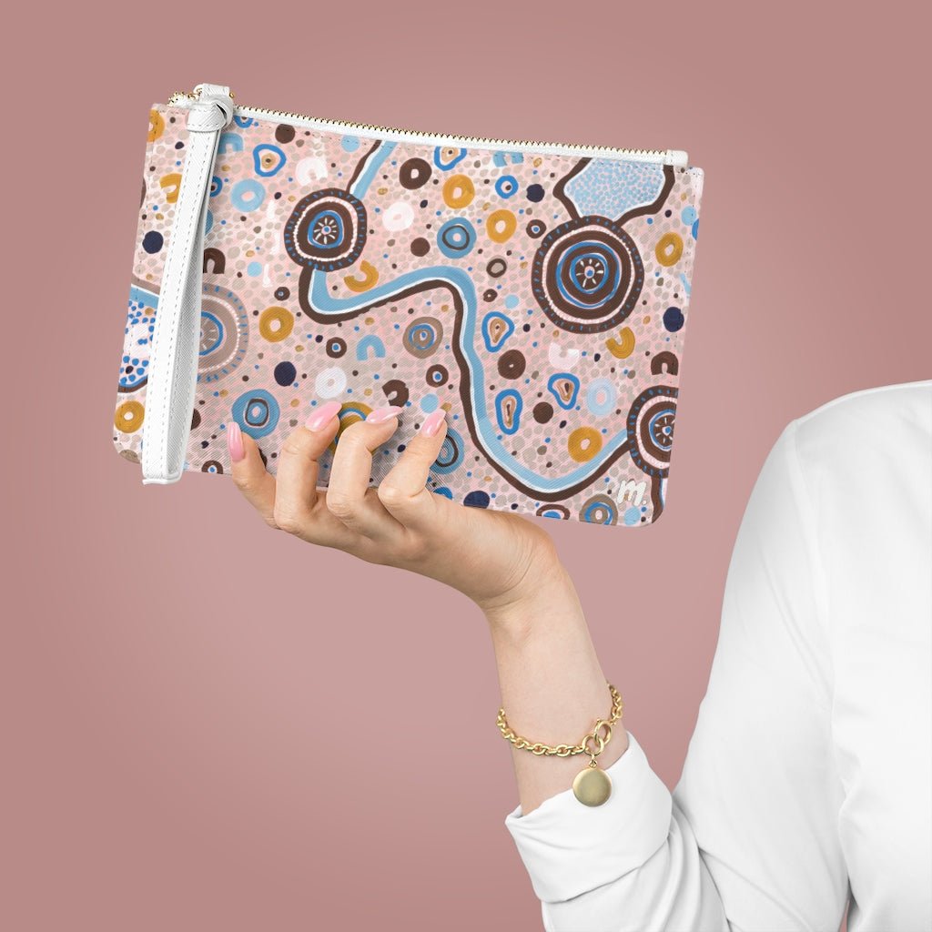 Designer Clutch Purse - Sand and Sky,Merchandise,Mulganai,