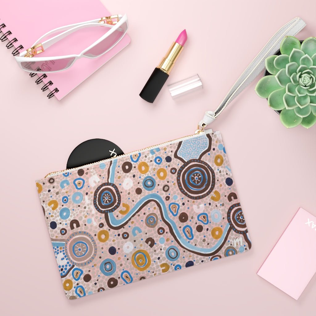 Designer Clutch Purse - Sand and Sky,Merchandise,Mulganai,