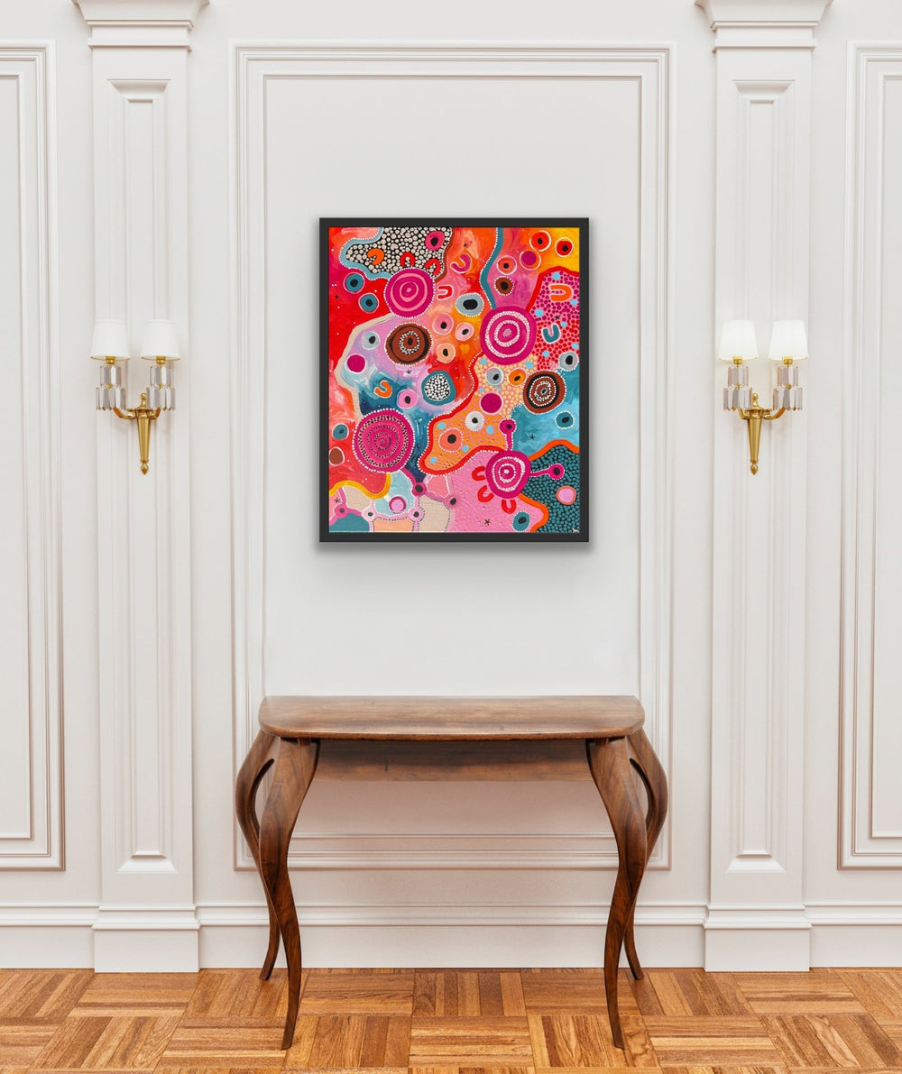 Fire, Water and Country Art Print,Prints,Mulganai,