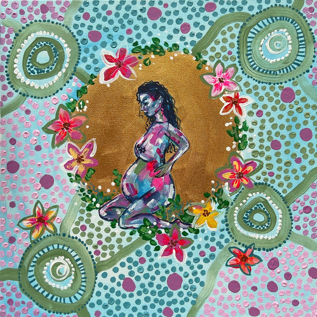 Woman in the Meadow,,Mulganai,