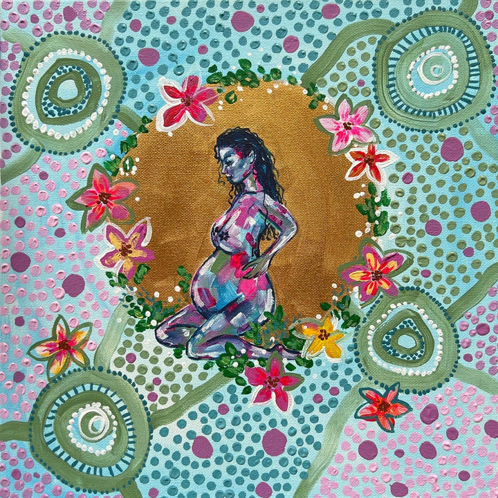 Woman in the Meadow,,Mulganai,