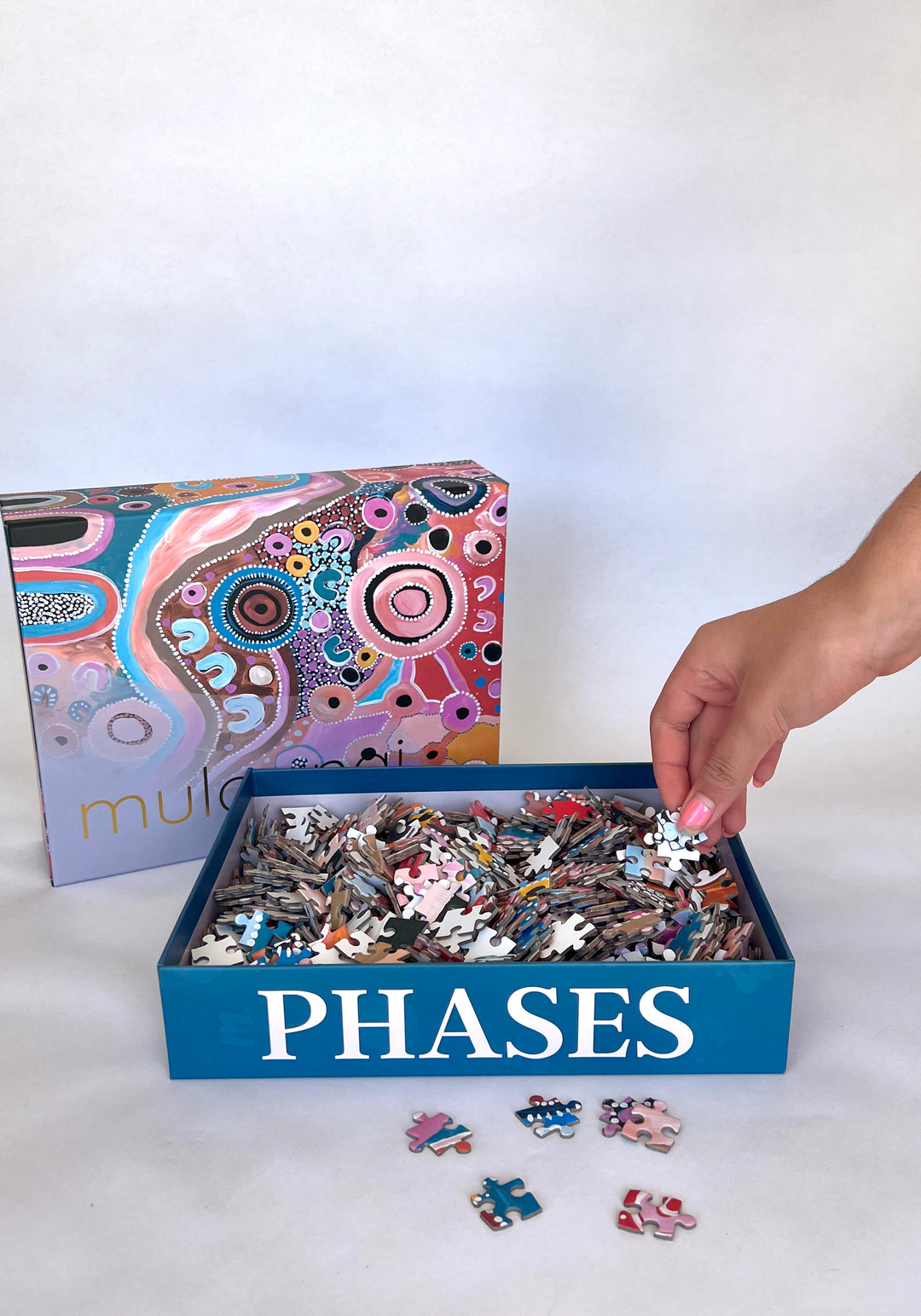 1000 Piece Puzzle ‘Phases’,Merchandise,Mulganai,1000 Piece Puzzle Indigenous Art  'Phases' by mulganai