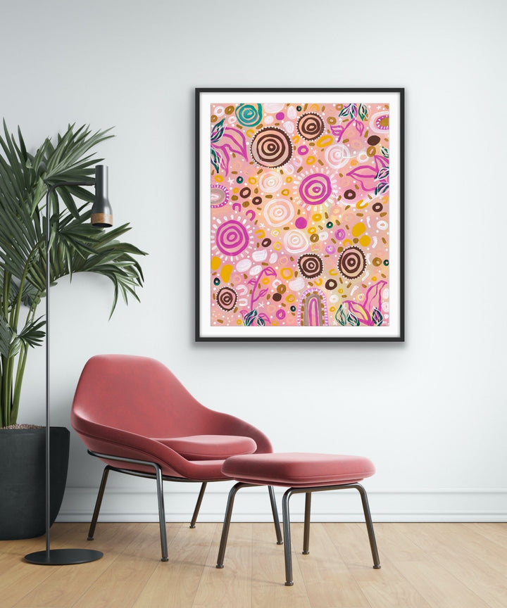 Sand and Salt Bush Art Print,Prints,Mulganai,