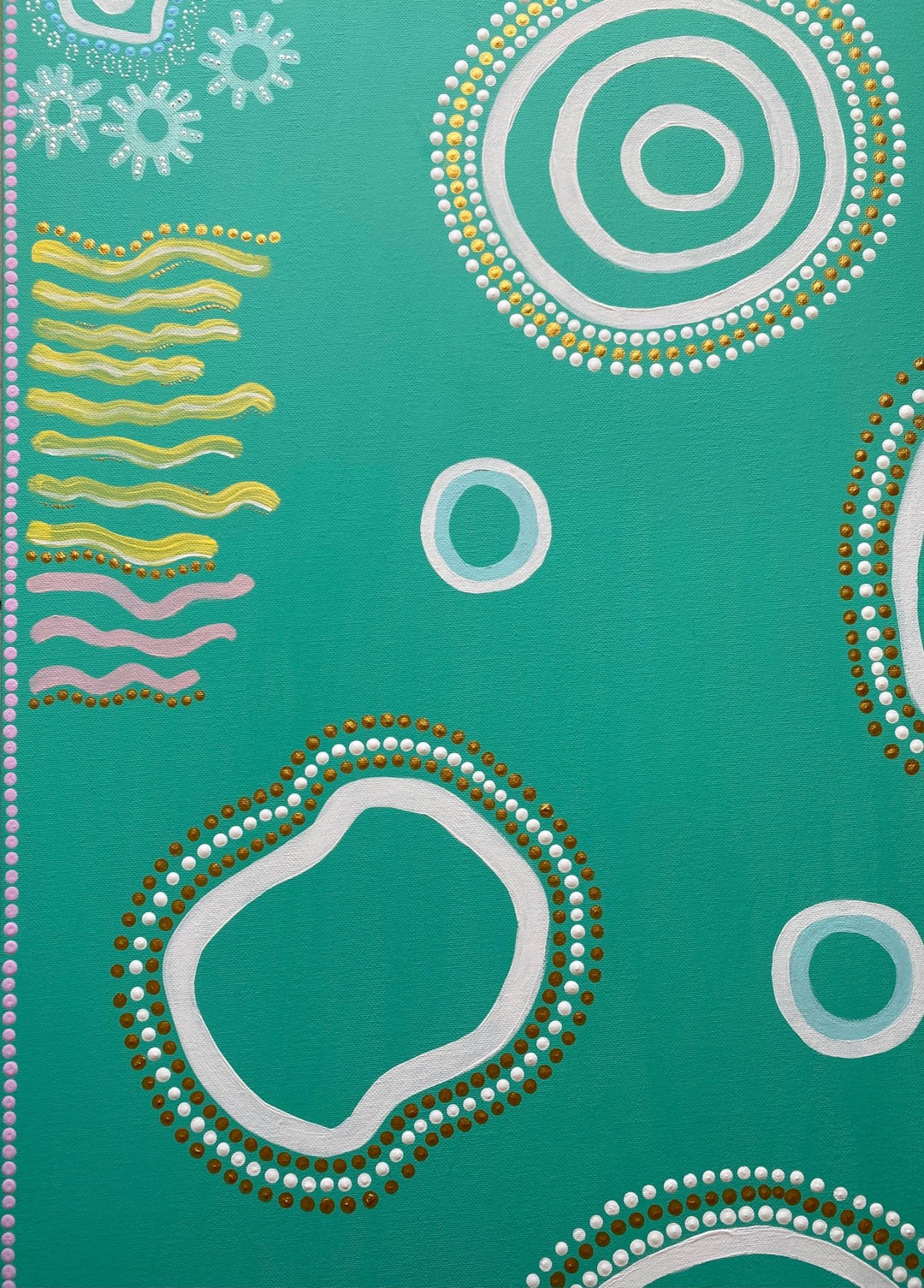 The Great Barrier Reef,Large canvas,Mulganai,