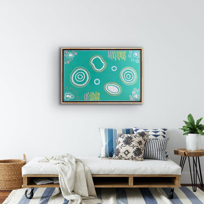 The Great Barrier Reef,Large canvas,Mulganai,
