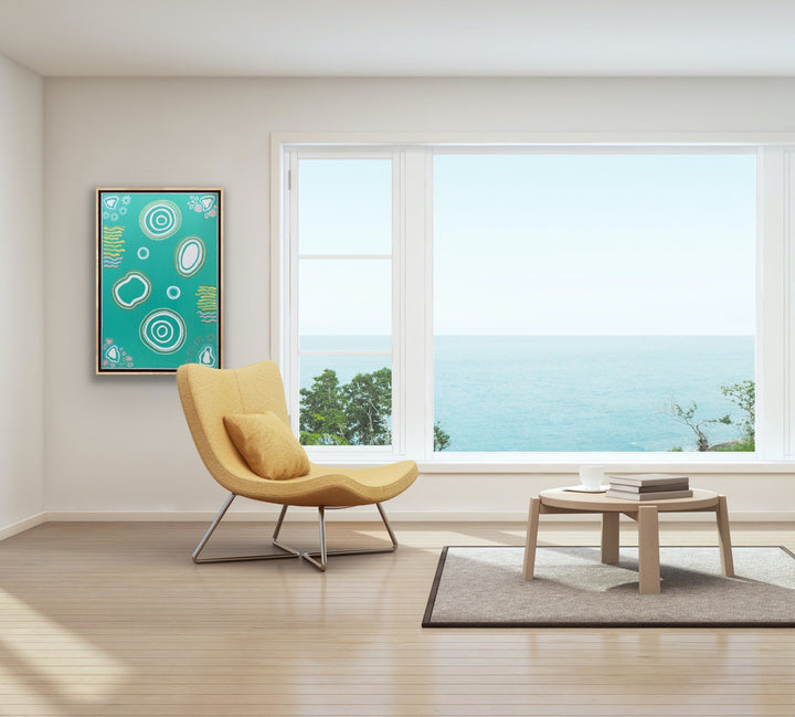 The Great Barrier Reef,Large canvas,Mulganai,