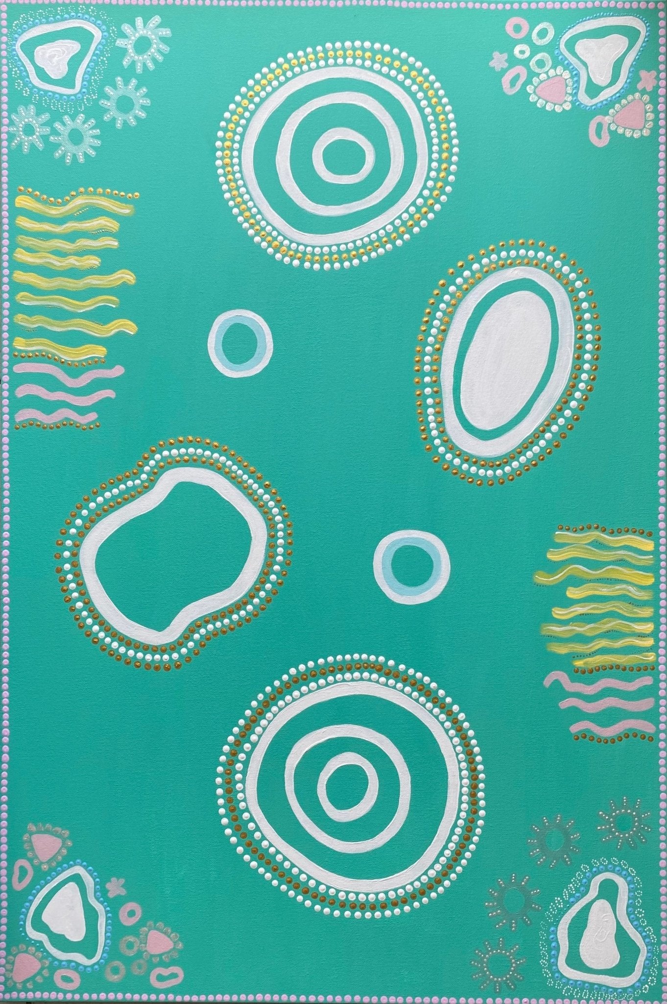 The Great Barrier Reef,Large canvas,Mulganai,