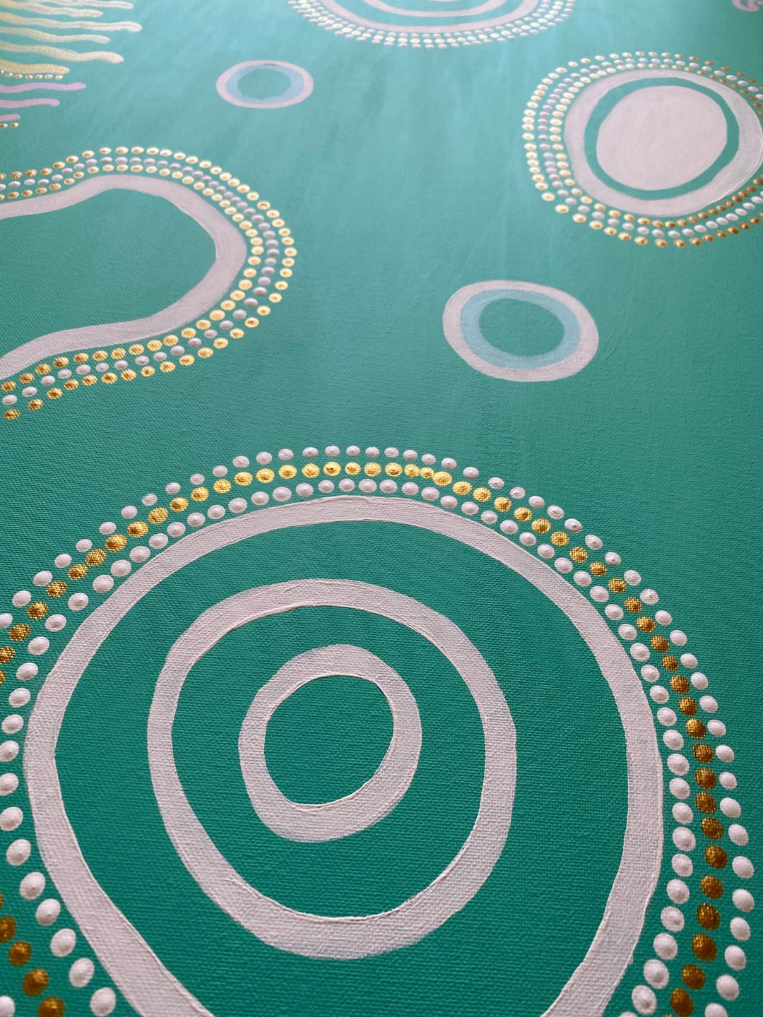 The Great Barrier Reef,Large canvas,Mulganai,