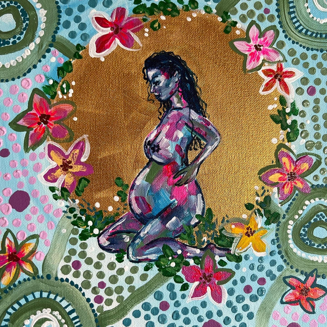Woman in the Meadow,,Mulganai,